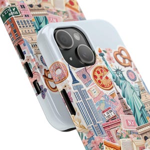 NYC Collage Tough Phone Case: New York City Travel Lover Gift