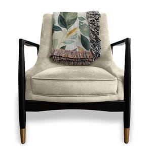 Woven Blanket Mockup Jacquard Fringed Blanket Canva Mockup Photoshop Folded Blanket Fringe Woven Thrown Chair Blanket Mockup