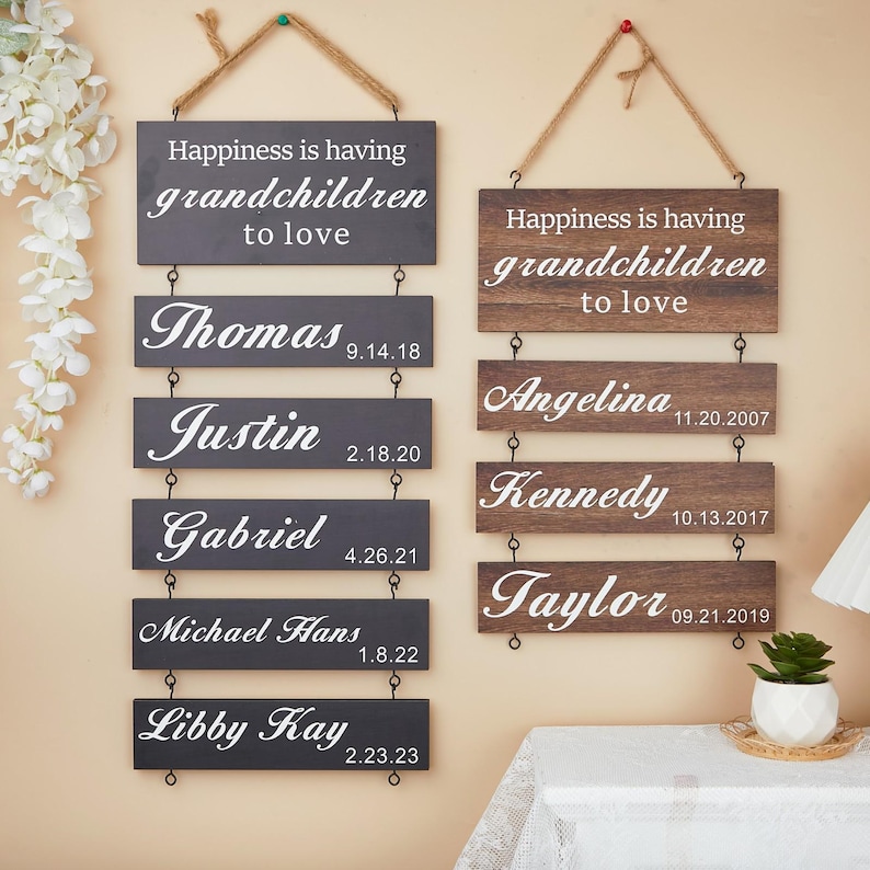 Personalized Wooden Sign,custom Wooden Name Signs,family Name/date Sign ...