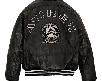 Blouson aviateur noir vintage en cuir pour homme, style pilote de vol rétro fait main