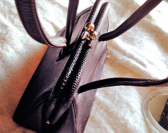 Vintage Stylemark Handbag Faux Skin Purse attached Coinpurse Kisslock Closure Pocketbook