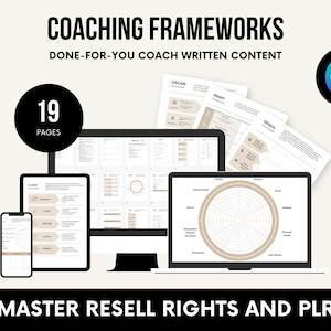 Coaching Templates Done For You | Coaching Worksheets | Coaching Resources | Coaching Tools | New Coach Toolkit For Coaches And Trainers