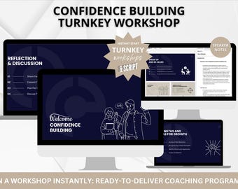 Confidence Boosting Coaching Workshop: Ready-to-Use Templates (Digital Download)