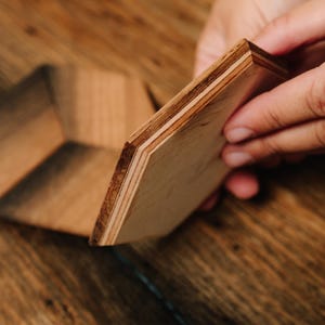 Unique Wooden Coasters Coaster Set Table Cup Holder Drink Coasters Oak Coasters Christmas Gifts