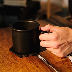Coasters Set Wood Wooden Drink Coasters Oak Table Cup Holder Wine Gift Secret Santa Gift
