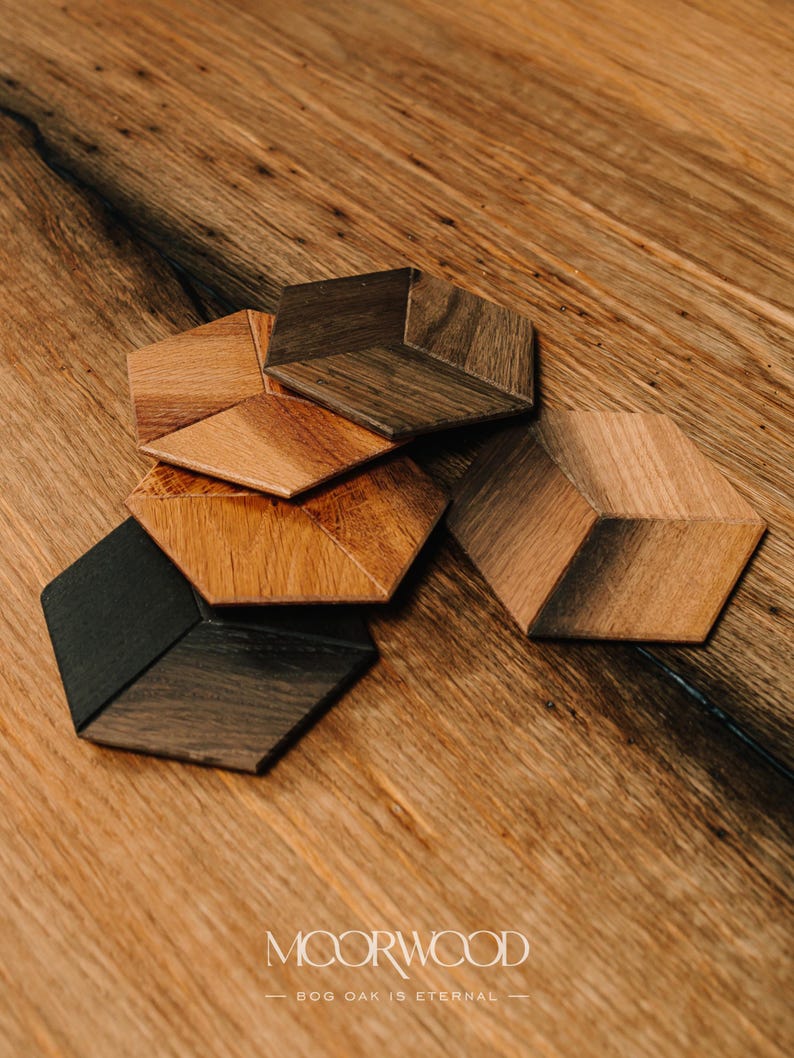 Coasters Set Wood Oak Coasters Drink Coasters Table Cup Holder Wooden Coasters Christmas Gifts