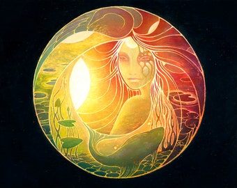 Sphere - 8x10 art print - earth goddess eco art gaia spirit mythology