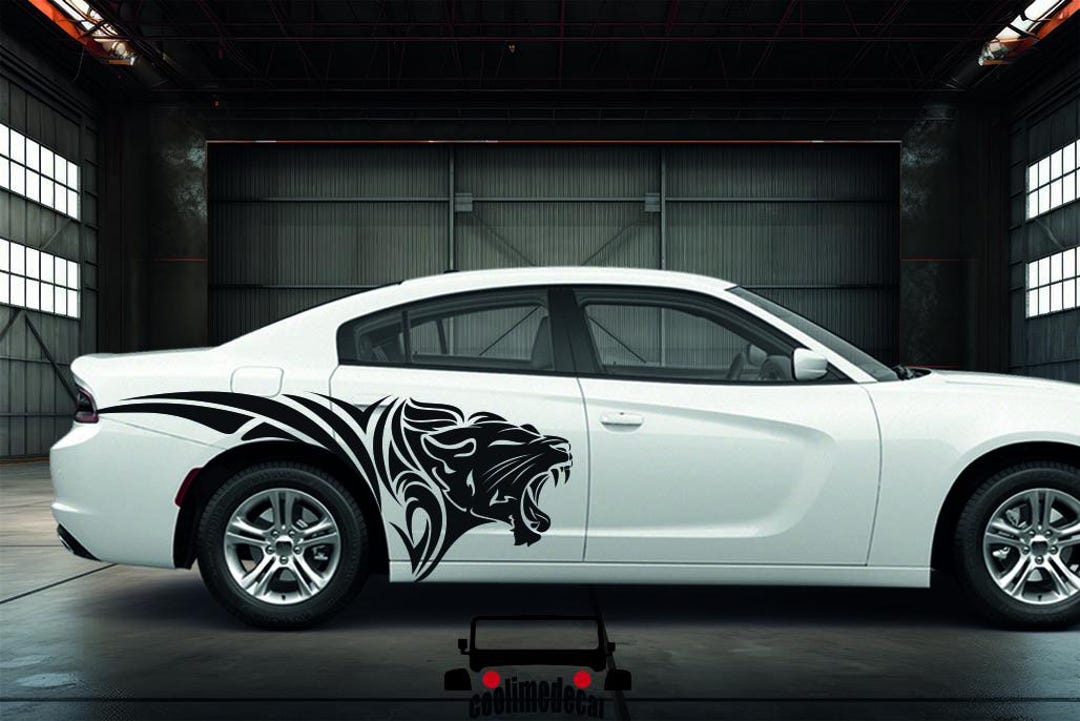 Jaguar Car Sticker – Custom Text Decal for Mustang, Challenger, Charger ...