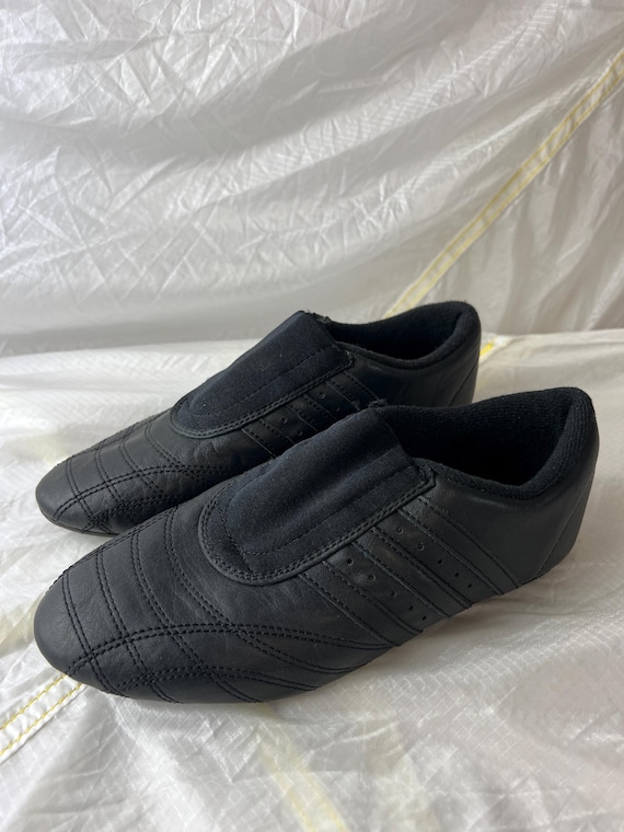 Adidas Originals Taekwondo 1992 Year Black Leather Slip-on