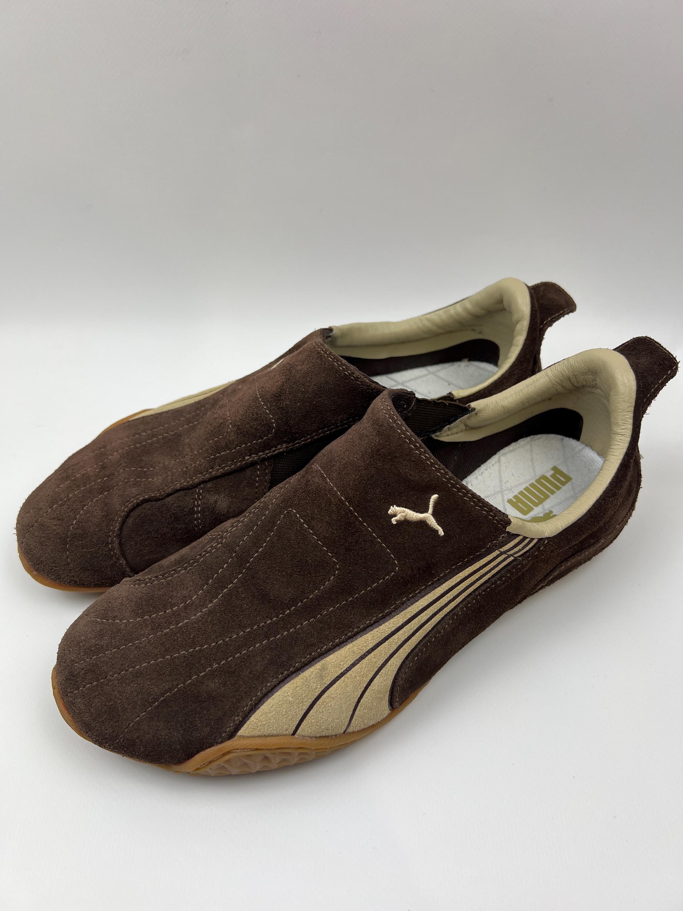 Puma Slip On Amok Brown Suede Summer Sandals – Vintage Retro Trainers