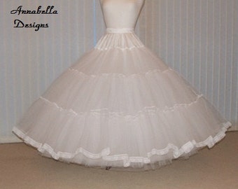 Petticoat Fairytale 7 layer stiff net Bridal petticoat custom made with choice of colour