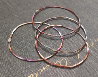1.5 inch diameter firescale copper circles- quantity 4
