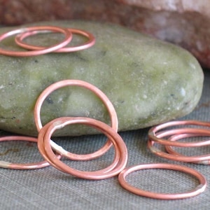 5/8&quot; copper circles- qty 10
