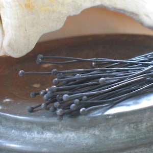 bulk order 200 oxidized copper head pins 24 gauge image 3