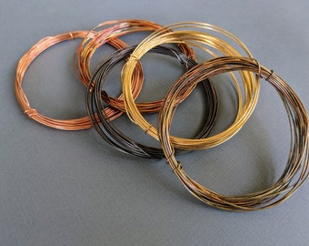 20 Gauge Wire- Hand Applied Patina Jewelry Wire