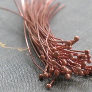 bulk order handmade copper head pins- qty 200