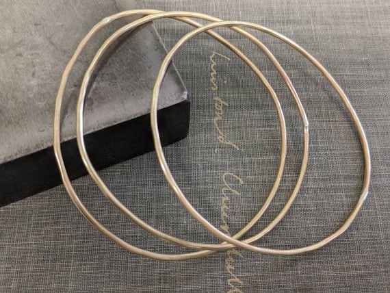 Raw Brass Bangle Blanks-qty 3