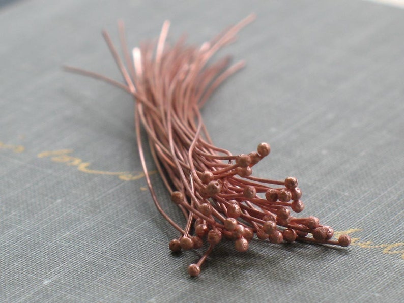 Bulk order handmade copper head pins qty 200 ball pins Etsy