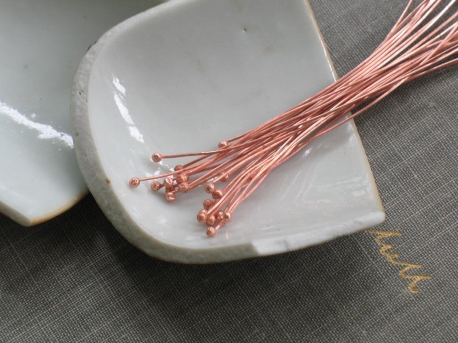 Handmade Raw Copper Head Pins Qty 24 Handmade Head Pins Etsy
