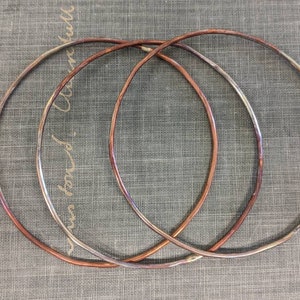 Copper cuff bracelet blanks wire wrapping etching enameling riveting unfinished bracelet base for flame painting 34 inch x 6 inch