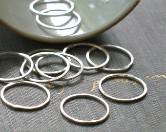 5/8 inch sterling silver circles