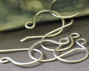 handmade sterling silver ear wires- sets of 6 or 20