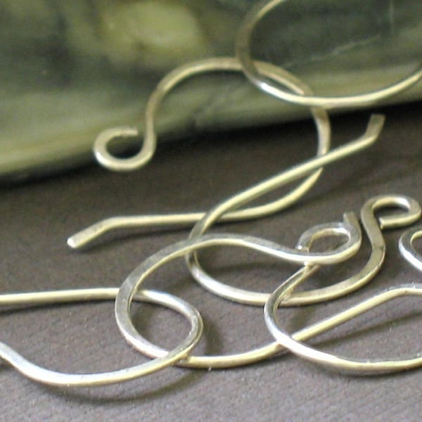 handmade sterling silver ear wires- sets of 6 or 20