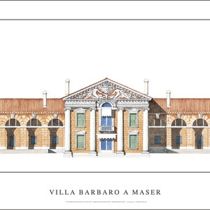Manifesto extra large di Palladio Villa Barbaro a Maser (Treviso