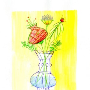 Bouquet 2 | Gruß, Karte, Illustration, Original-Kunstwerk