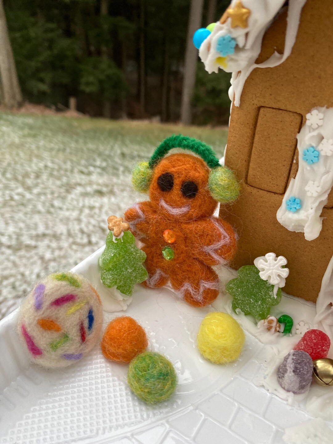 Ginger the Needle Felted Gingerbread Man - Etsy