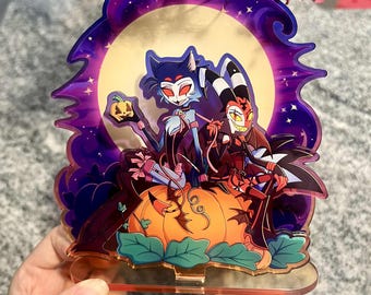 Blitz and Stolas Halloween Standee