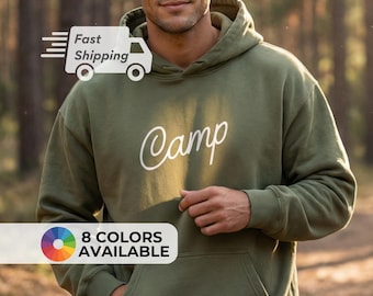 Cozy Camp Hoodie - Unisex Heavy Blend Sweatshirt, Camping Sweater, Outdoor Adventure Gear, Relaxed Fit