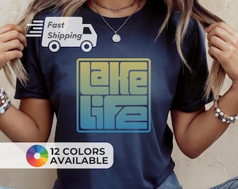 Camiseta Lake Life: Camiseta unisex para vacaciones de verano y acampada