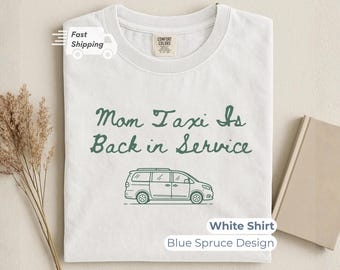 Funny Mom Taxi Shirt, Back To School Parent Tee, Carpool Driver Humor, Busy Morning Gift, Pickup Routine Graphic Family Outfit Casual