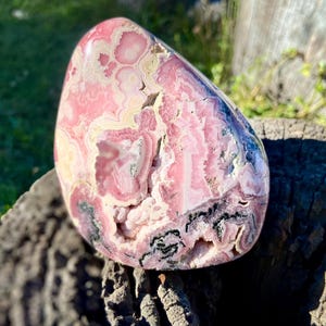 AAA Grade Rhodochrosite Stalactite Freeform | Collector’s Specimen | 636g | Capillitas Mine, Argentina
