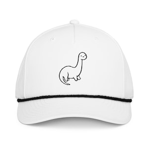 dinosaur dino embroidered Classic rope cap Palaeontologist Diplodocus Jurassic hat