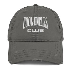 Coole Onkel Club Hut Geschenk Onkel Shirt bestickt Distressed Dad Hut Schwangerschaftansage für Onkel für neuen Onkel Weihnachtsgeschenke für Onkel
