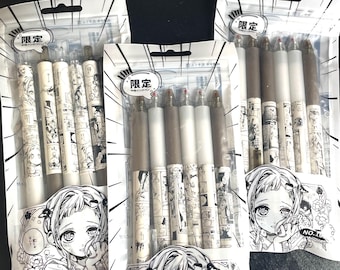 Toilet-Bound Hanako-kun Manga Gel Pens Set, Anime Stationery (6 Pens)