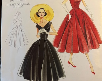 Vogue V1172 1957 Dress Pattern UNCUT size EE (14-20)