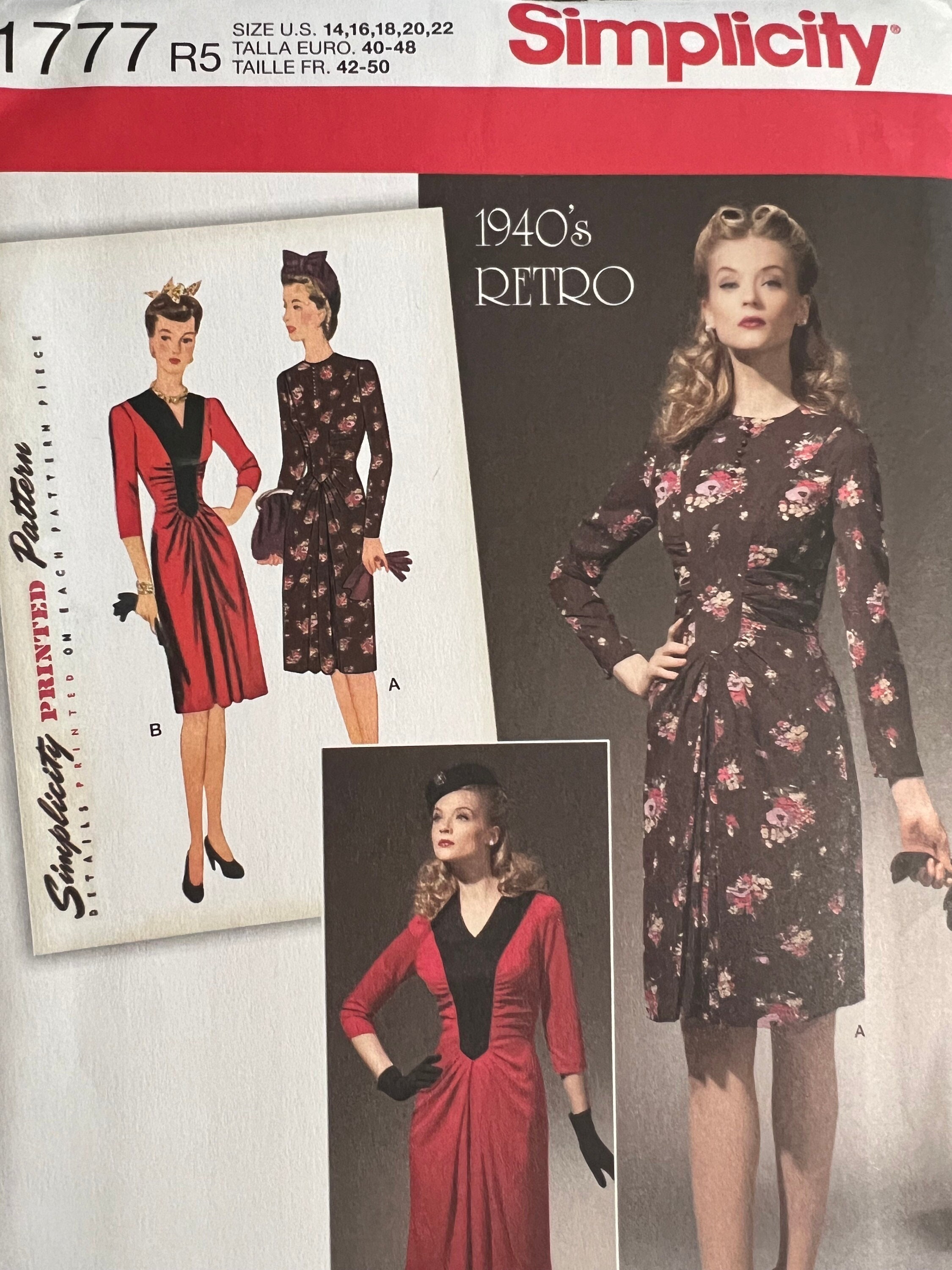 1940s Holiday Dress - Etsy