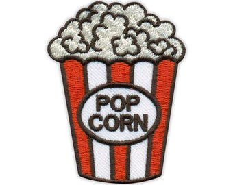 POPCORN - embroidered patch / badge - Patchion Patches