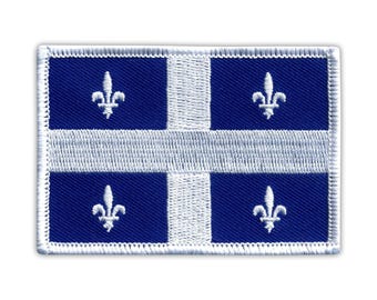 Flag of Quebec - embroidered patch / badge - Patchion Patches