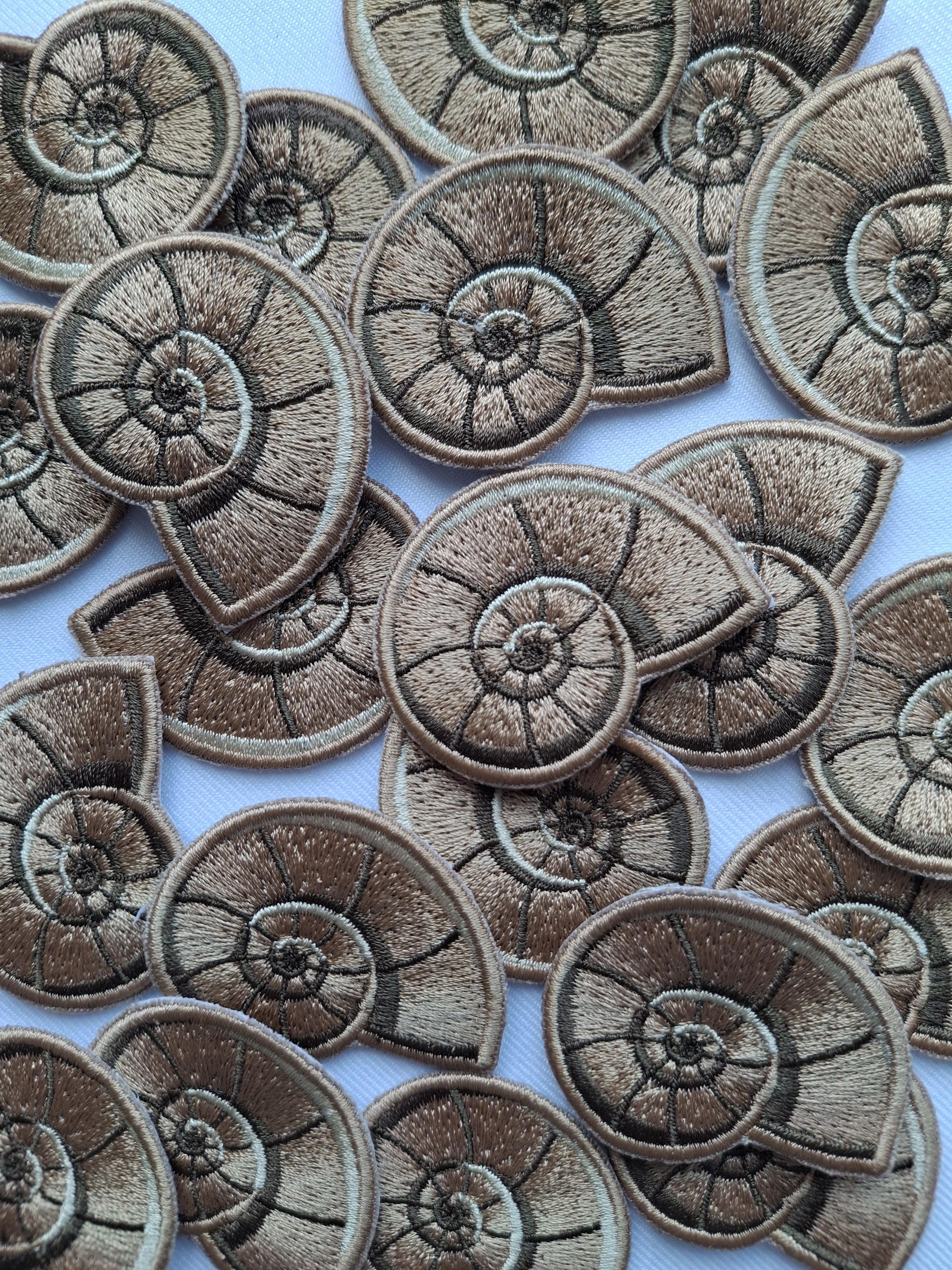 Embroidered Patch Shell Snail Shell - Embroidered Patch / Badge - Patchion Patches - Etsy