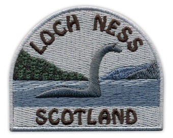 Loch Ness Monster - Nessie - Scotland - embroidered patch / badge - Patchion Patches