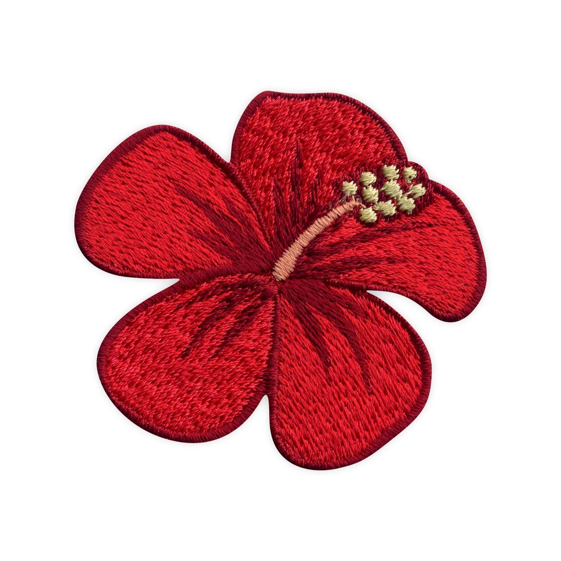 Hibiscus Flower - Red - Embroidered Patch / Badge - Patchion Patches - Etsy