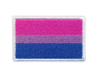 Drapeau Bi - drapeau de la fierté bisexuelle - patch / badge brodé - patches