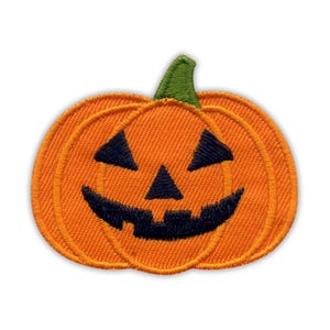Halloweenpumpa - broderad lapp / märke - Patchion Patches