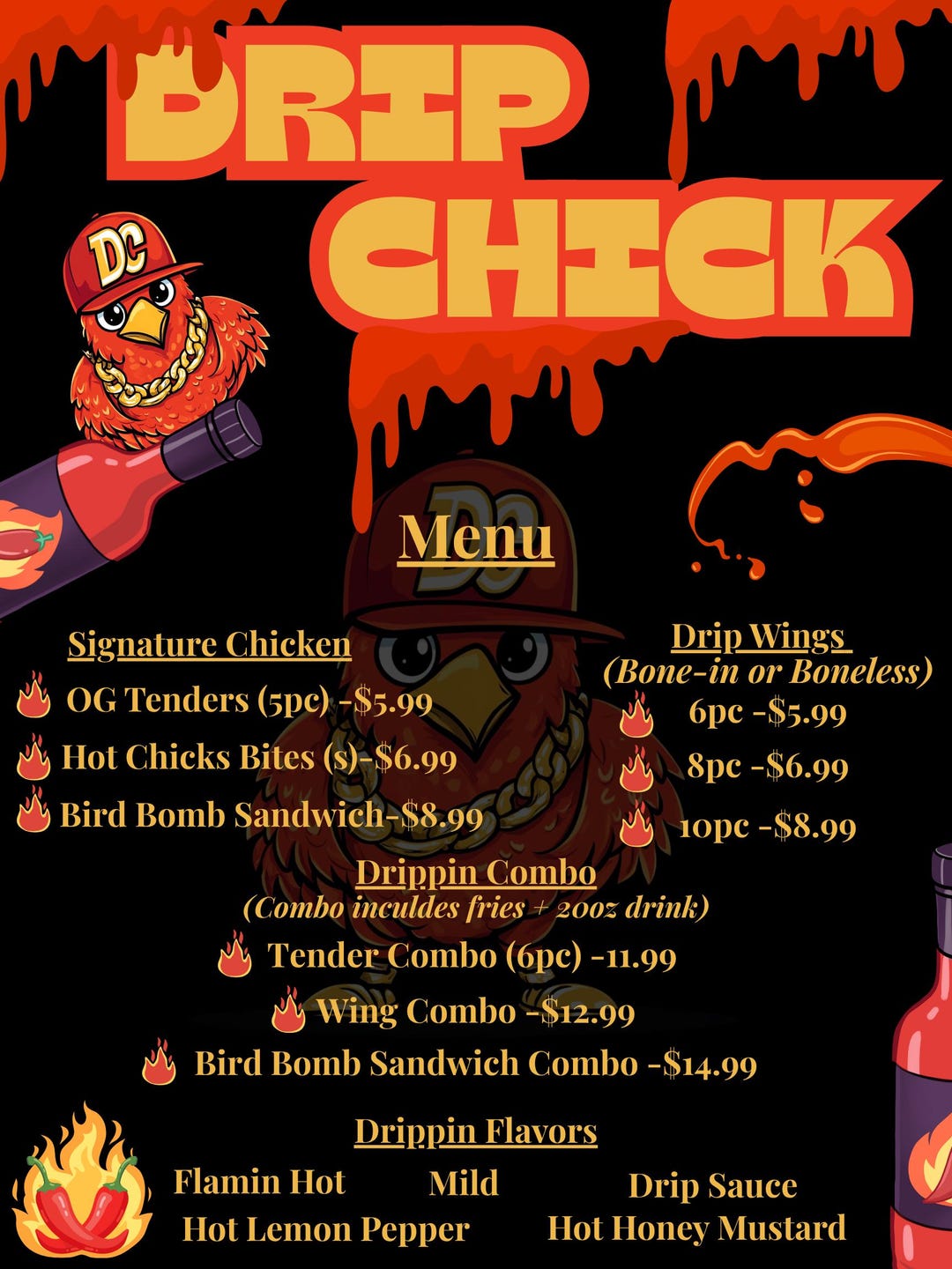 Editable Menu Template | Canva Design for Restaurants, Cafes, Caterers ...