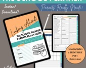 School Planner for Parents: Term Activities & Schedules (Digital Download)