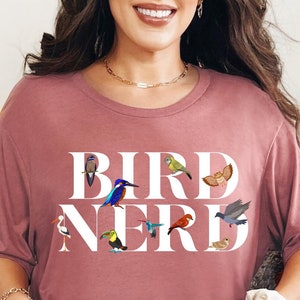 Bird Nerd Shirt, Bird Lover Shirt, Funny Bird Watcher Shirt, Animal Lover Shirt, Gift for Bird Nerd, Bird Shirt, Shirt for Bird Watcher